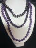 Three Amethyst Stone Necklaces - 3