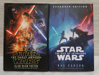 As New Star Wars - The Force Awakens by Alan Dean Foster & The Rise of Skywalker by Rae Carson