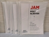 60 New Jam Paper & Envelope Clear Poly Sleeves - Page Protectors