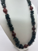 Bloodstone Agate Necklace Rainbow Glass Fantastic Bead Necklace Boxed - 4