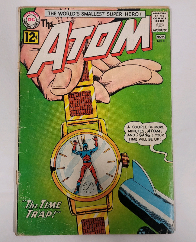 Vintage 1962 DC Comics THE ATOM #3 Third Issue . Silver Age Comic . See Description