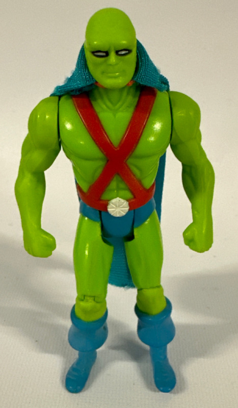 Vintage 1985 Kenner Martian Man Complete With Cape Dc Comics Super Powers Figure Approximately 4.5”