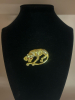 Devine Rhinestone Wild Cat Brooch Mirrored Goldtone - 6