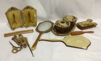 Ladies Antique Celluloid Dresser Set