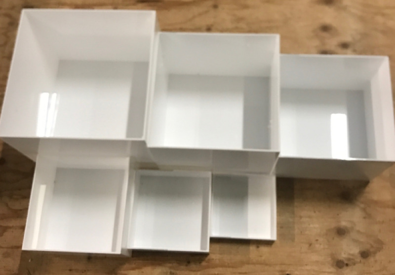 6 Cube Organizers 1-8”