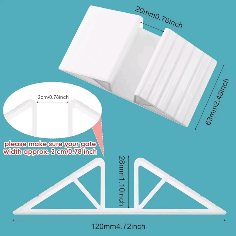 New Support Feet for Pet Isolation Fence. Stock photos used 6 Feet In Package