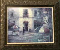 Italian Store Framed Print Signed 31&rdquo;-38&rdquo;