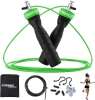 5 New Synergee Speed Jump Ropes. Anti-Slip Handles with Steel Ball Bearings, 2 Adjustable 10 Ft Cables and Carrying Bag. Great for CrossFit, MMA, Boxing & Fitness - 2