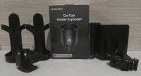 New 3 Different Cup Holders One that adjusts for your Car, one for the stroller that will hold your cup & phone and two that will hold bottles