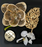 3 Vintage to Modern Brooches incl Artesanato dos Açores Bouquet Brooch | 1.2" - 2.5" Long