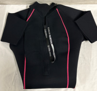 Borborna Woman Wet Suit Big Size No Tag Approximately Measures Arm Pit To Arm Pit 20&rdquo; Neck to Groin 32&rdquo; Neck to Bottom Leg 42&rdquo; Looks to be a 2 or 3 XL