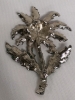 Rhinestone Figurals Brooches - Enamel Green Stemed Flower - 5