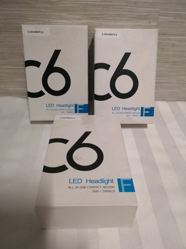6 New LED Headlight Fog Driving Lamp Bulbs (C6-H7-Fog/DRL) by C6