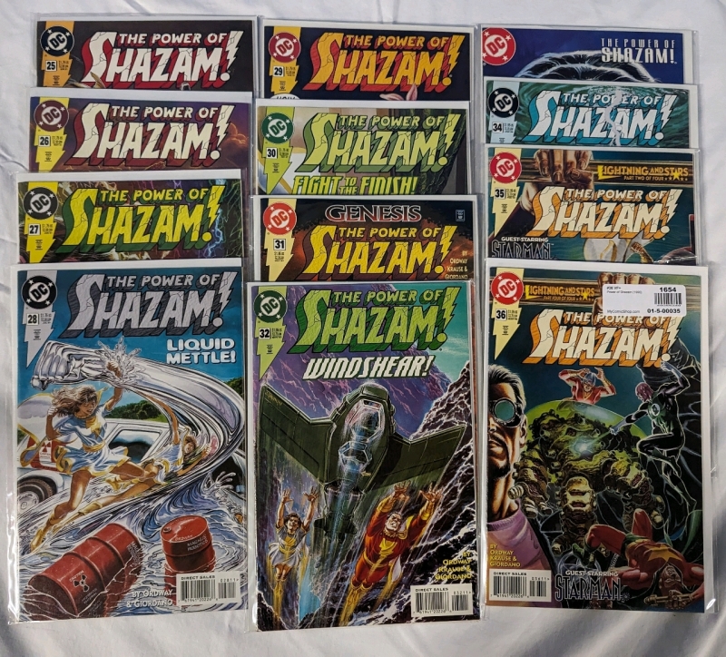 12 Vintage "Shazam!" DC Comics. Issues 25-36 Complete Run.