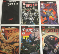 6 Vintage Breed #1-6 Complete Series Run Jim Starlin Malibu Comics Bravura Bagged & Boarded