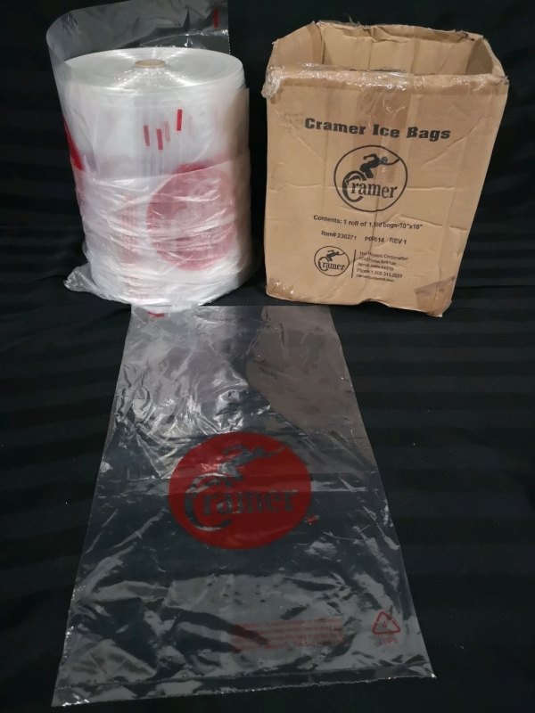 1500 New Plastic Bags - 10 by 18" - Cramer