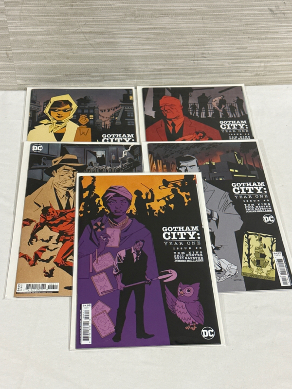 5 Gotham City Year One DC Comics Issues #2, 3, 4, 5 & 6 Bagged & Boarded