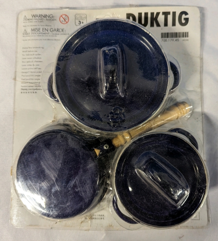 As New Duktig Children's Enamel Play Pots and Pans.