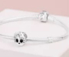 PANDORA Sterling Skull Charm with CZ and Butterfly - 3