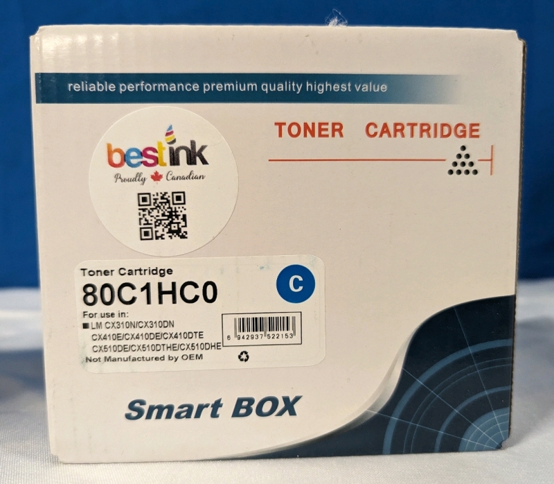 New Sealed 80C1HC0 Toner Cartridge by Bestink.