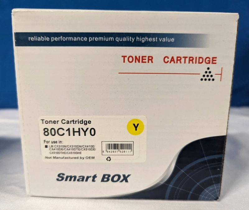 New Sealed 80C1HY0 Yellow Toner Cartridge by Bestink