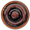 Vintage Mid Century Modern | Amber Glass Ashtray | 7.5" Diam x 1.5" Tall - 3