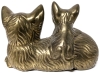 Vintage Adorable Brass Cat & Kitten Figure | 5.4" x 3.4" Tall - 2