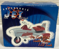 Vintage Xonex Supersonic Jet Pedal Vehicle Die Cast Metal Limited Edition of 15000 #08643 1998