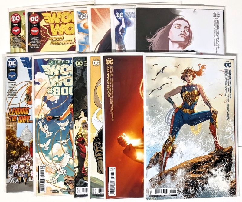 12 DC Wonder Comics (Issues 797-800) + 8 Variant Covers