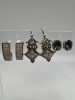 3 Spectacular Earrings Sterling Mystic Topaz Pav&eacute; Hoops