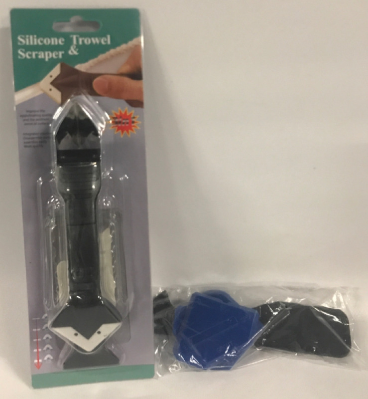 New Silicone Scraper & Trowel with Accessories