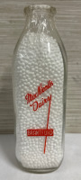 Vintage Mac Nicolls Dairy Milk Bottle Branford Ontario Canada Good Condition