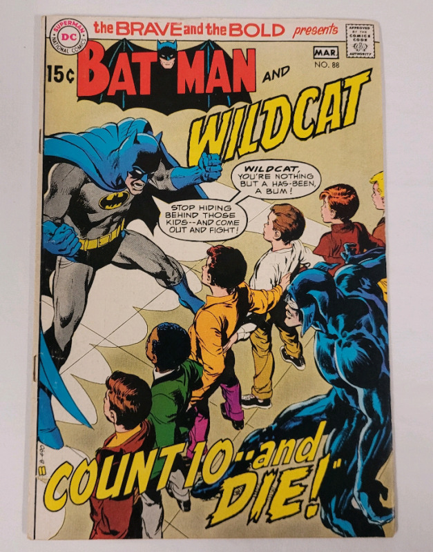 1970 DC Comics The Brave and the Bold Presents... Batman and Wildcat #88 . Silver Age Comic