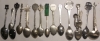 14 Assorted Souvenir Pewter Spoon Collection In Great Pre Owned Condition - 2