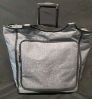 Large Rolling Cooler With 1 Pocket In Good Condition 10"L x 10"W x 16" H