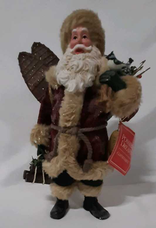 Clothtique Possible Dreams Santa "Welcomed Visitor"