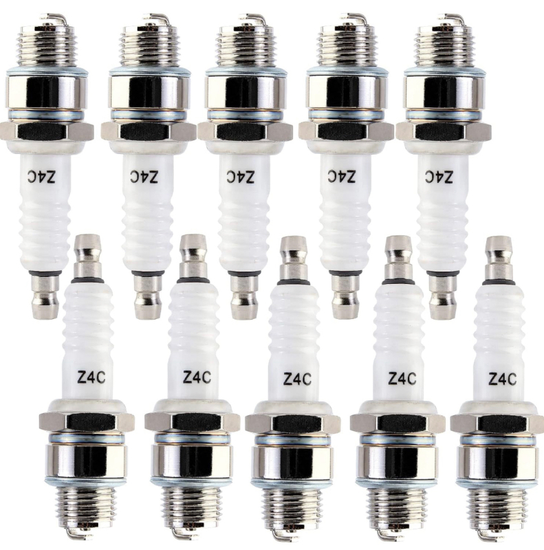 New Yingshop 10pcs Spark Plug Z4C fits 49cc 50cc 66cc 70cc 80cc 2-Stroke Engine Motorized Bicycle Moped Scooter Yamaha JOG50 90 ZX50 DIO50 Suzuki AG100 QJ50 DX100 AX100 CJ750