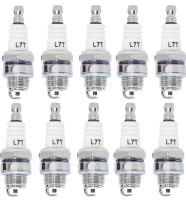 New Yingshop Pack of 10 Spark Plug L7T fits 33cc 43cc 47cc 49cc 2-stroke Mini Pocket Bike ATV Quad Scooter Trimmer Blower Chainsaw Brushcutter Strimmer Lawnmover Husqvarna Wacker Kawasaki Echo
