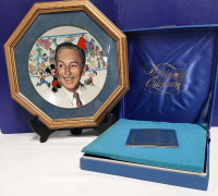 Vintage Walt Disney Plate Commemorating the 85th Anniversary of His Birth Date December 5th, 1901