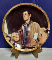 Vintage 8.5" Norman Rockwell Collector Plate "Freedom of Speach" 155/25,000 COA Included