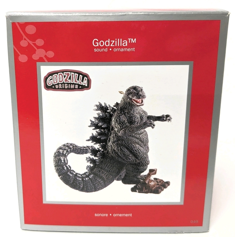 New GODZILLA Origins Sound Ornament by American Greetings | Box Measures 4" x 5" x 5.25"