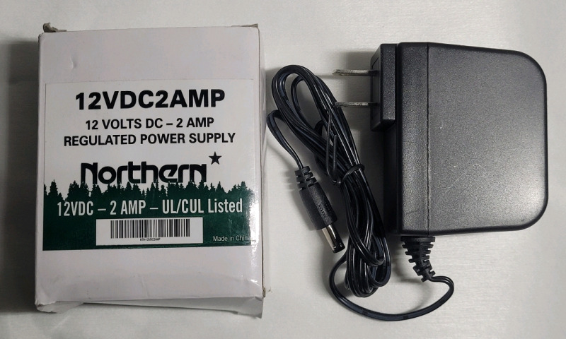 Northern Video 12VDC 2AMP Single Channel Power Suppy - New in Box