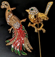 Creature Couture: Beautiful Bird Brooch () & Bird Stick Pin ()