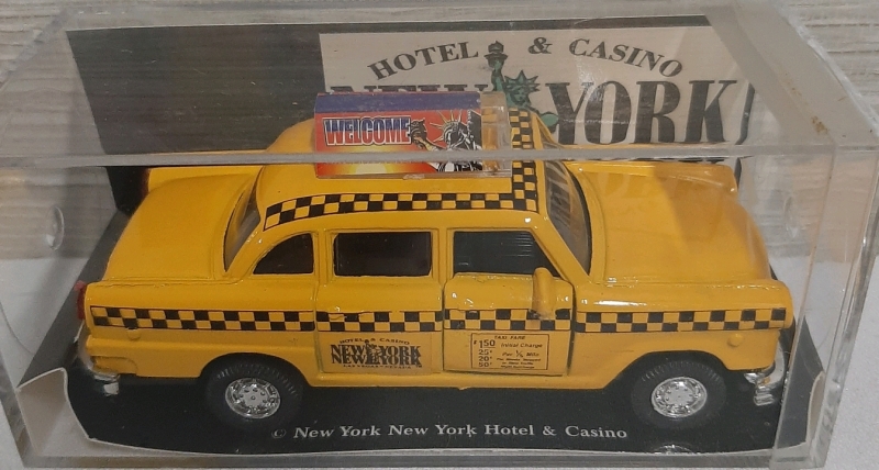 As New NEW YORK, NEW YORK Hotel/Casino Taxi Cab Die-Cast