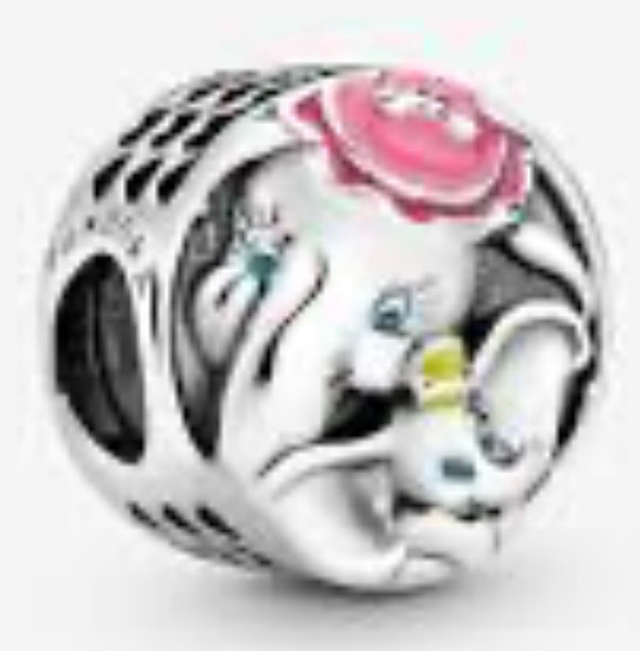 PANDORA Disney Dumbo Mrs Dumbo Enamel Charm New