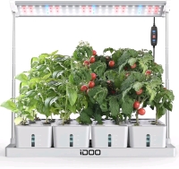 New - iDOO LED Indoor Indoor Garden Kit , Grow Light for Indoor Plant w/4 Removable Water Tanks