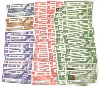 72 Vintage CANADIAN TIRE Bills ($8.35 Total)