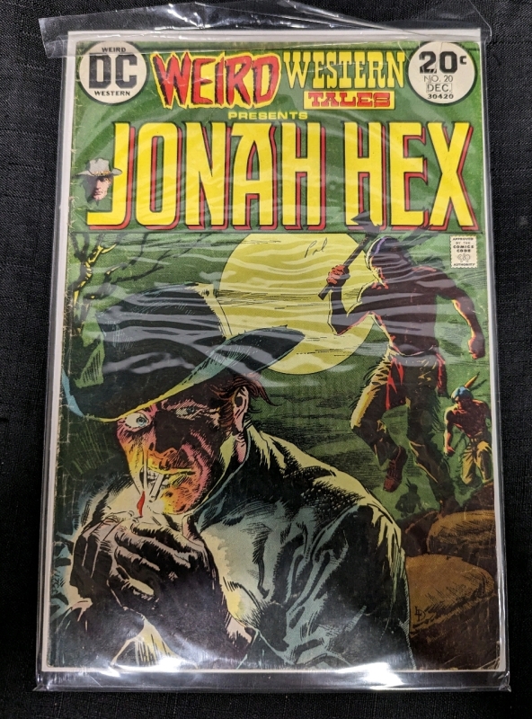 Vintage DC Weird Western Tales Presents: Jonah Hex Comic. Issue 20 from the Bronze Age of Comics