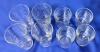 6 Wavy Drinking Glasses | 4" & 6" Tall (4 of each) - 5