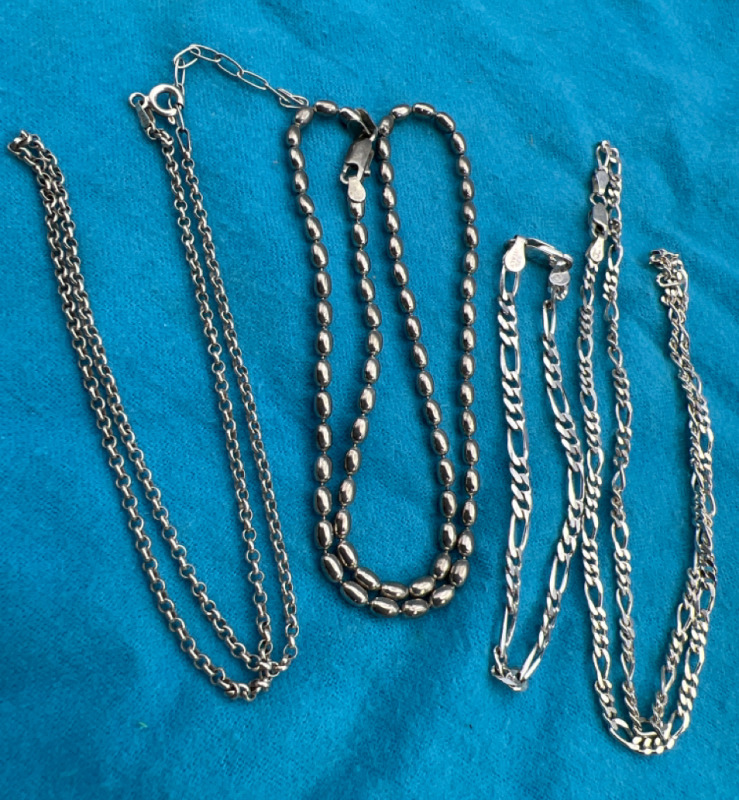 Three stamped 925 Sterling + Bracelet